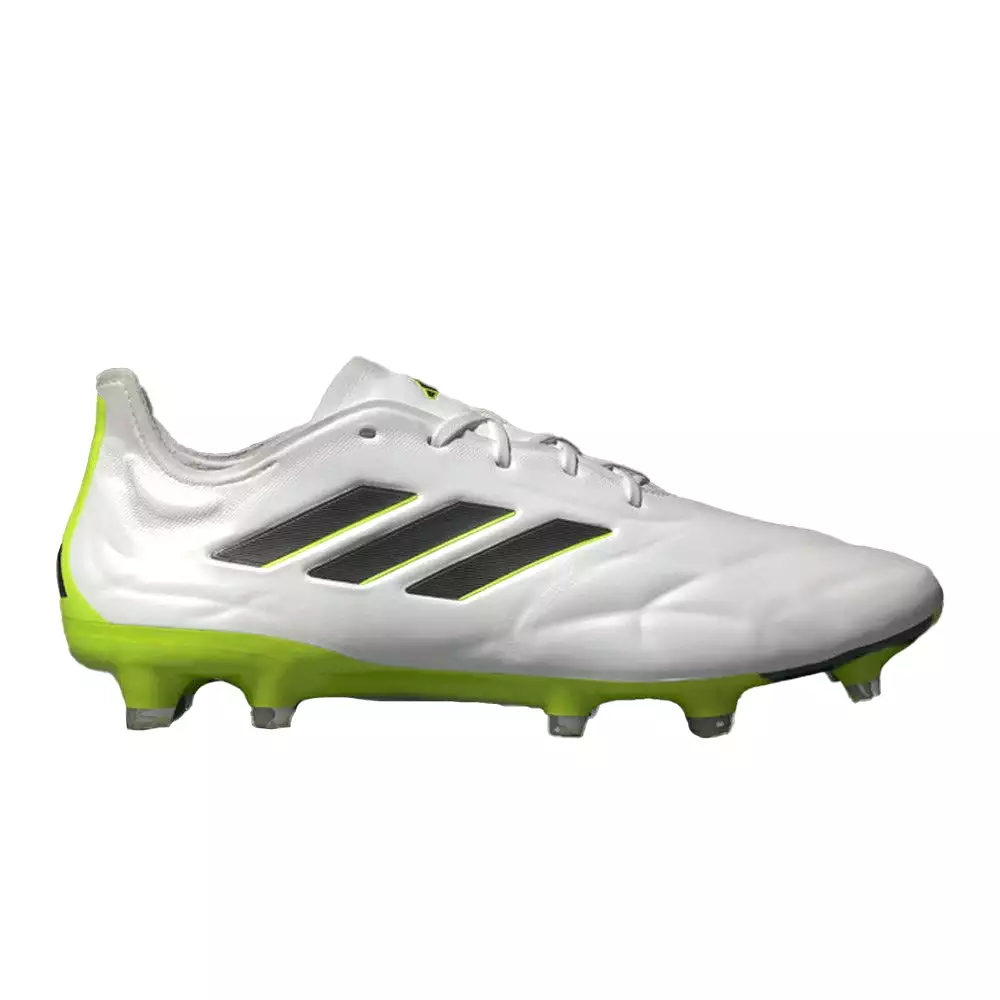 Adidas Copa Pure II.1 FG Football Boots (White/Black/Lucid Lemon)