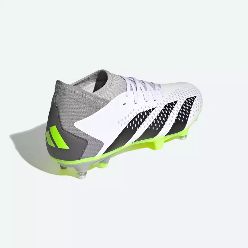 Adidas Predator Accuracy.3 SG Football Boots (White/Black/Lucid Lemon)