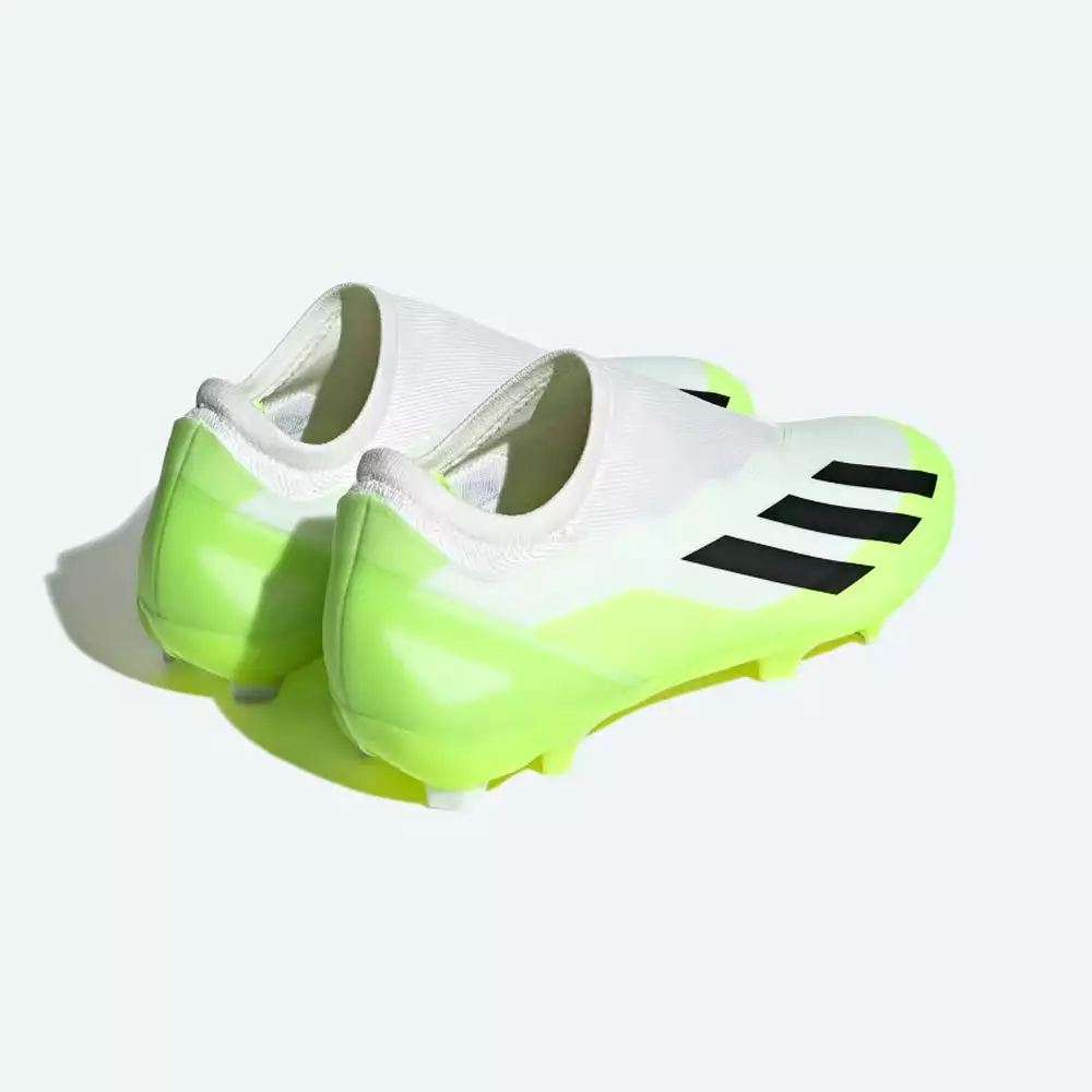 Adidas X Crazyfast.3 LL FG Football Boots (White/Black/Lucid Lemon)