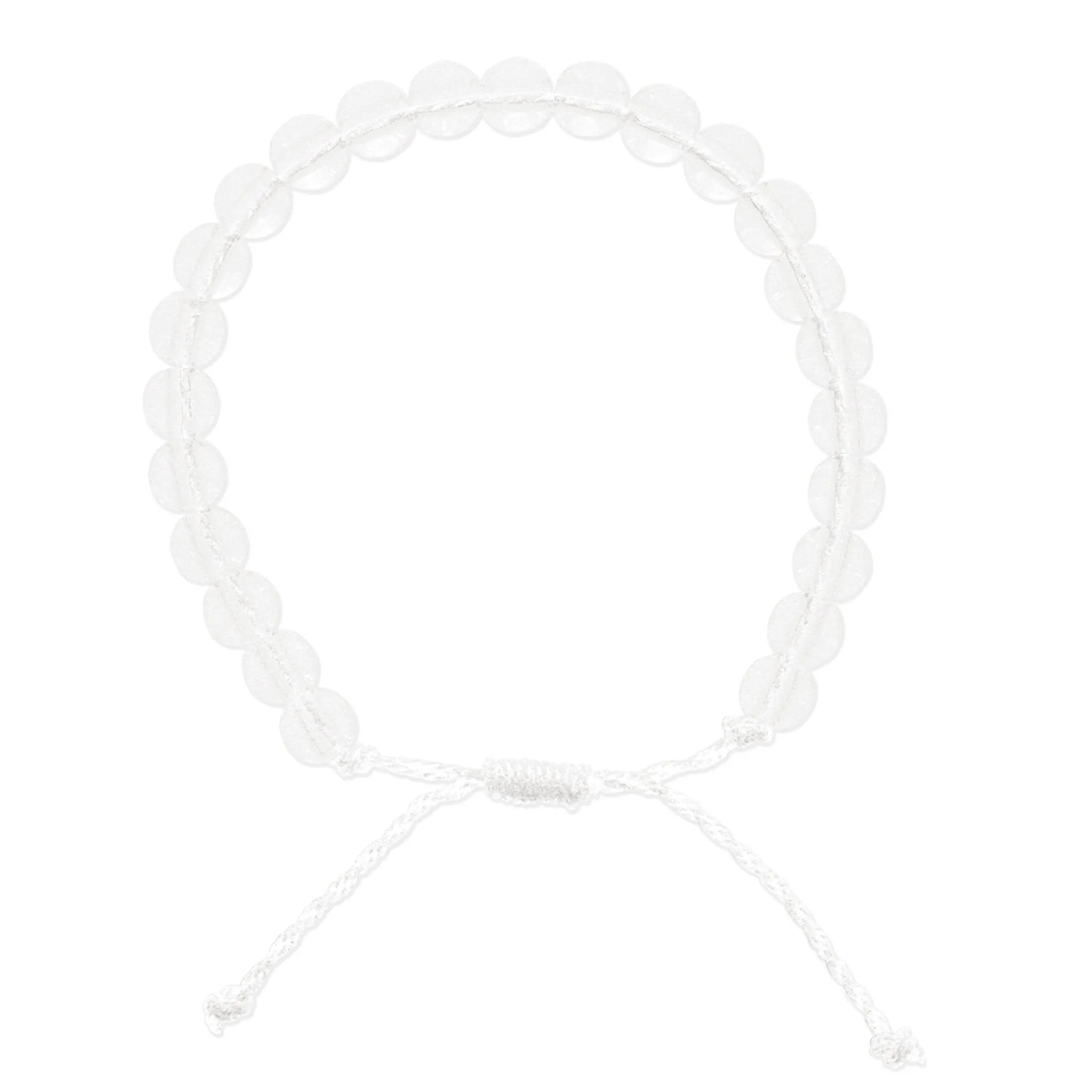 Adjustable Clear Beaded Bracelet