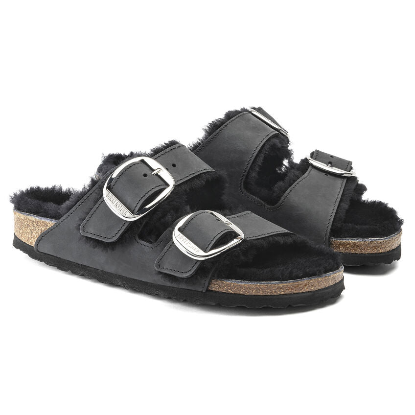 Arizona Big Buckle Shearling Black        