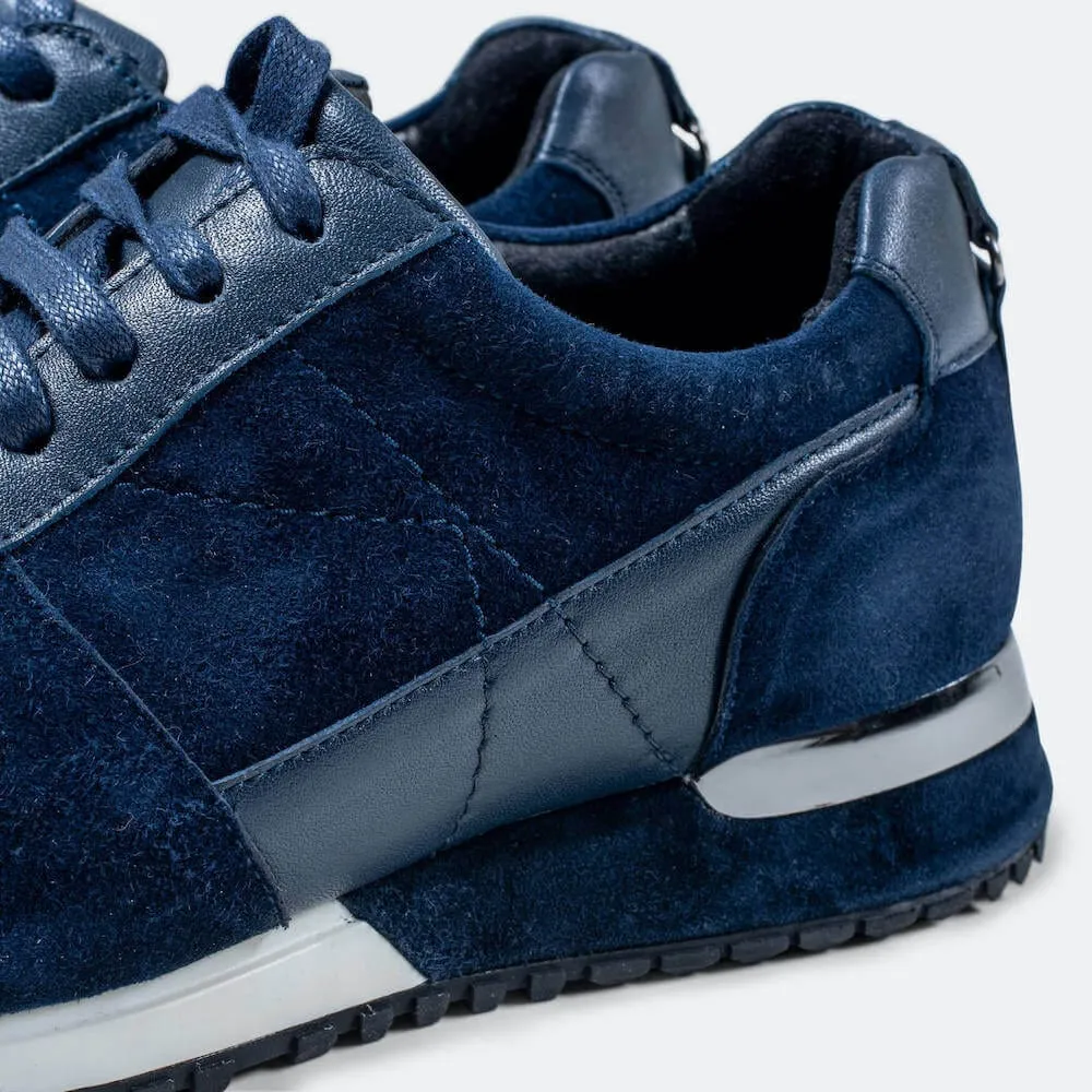 Ash Navy Leather Trainers