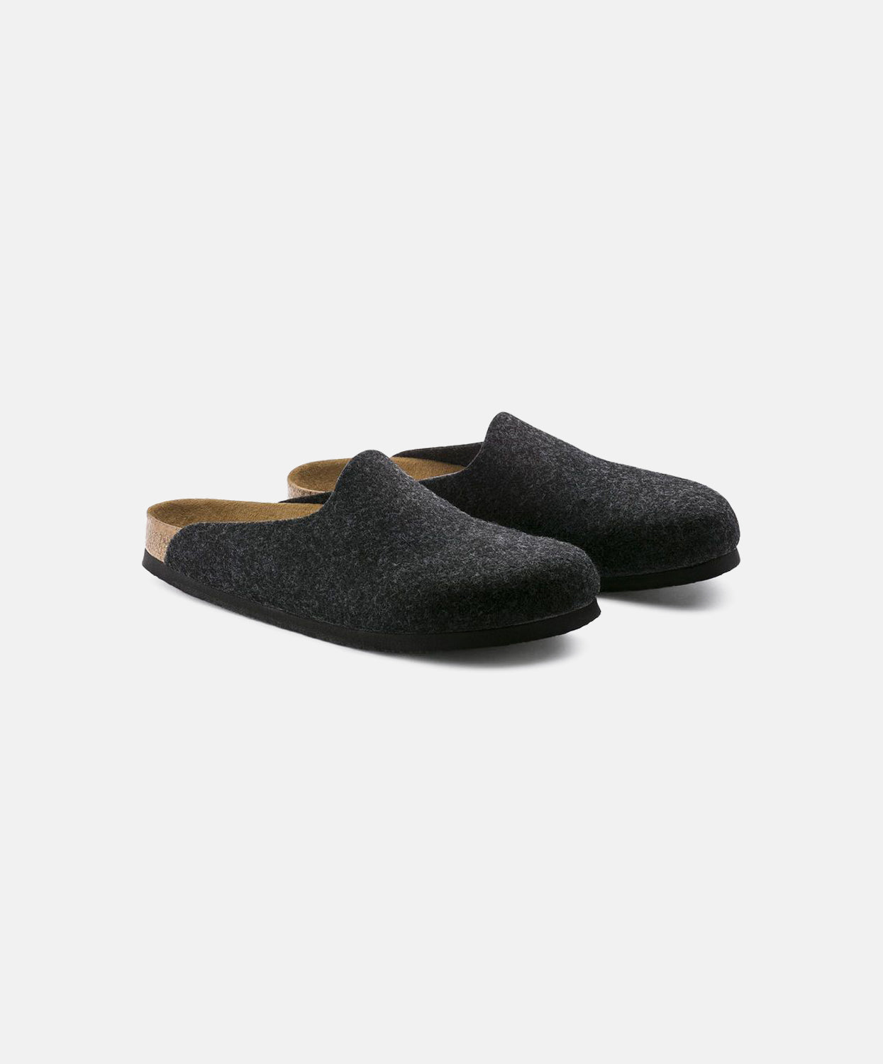 Birkenstock Amsterdam Felt Anthracite Clogs