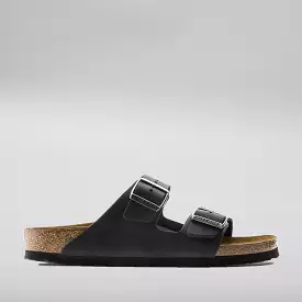 BIRKENSTOCK ARIZONA 552113 BLACK WAXY OILED LEATHER NARROW