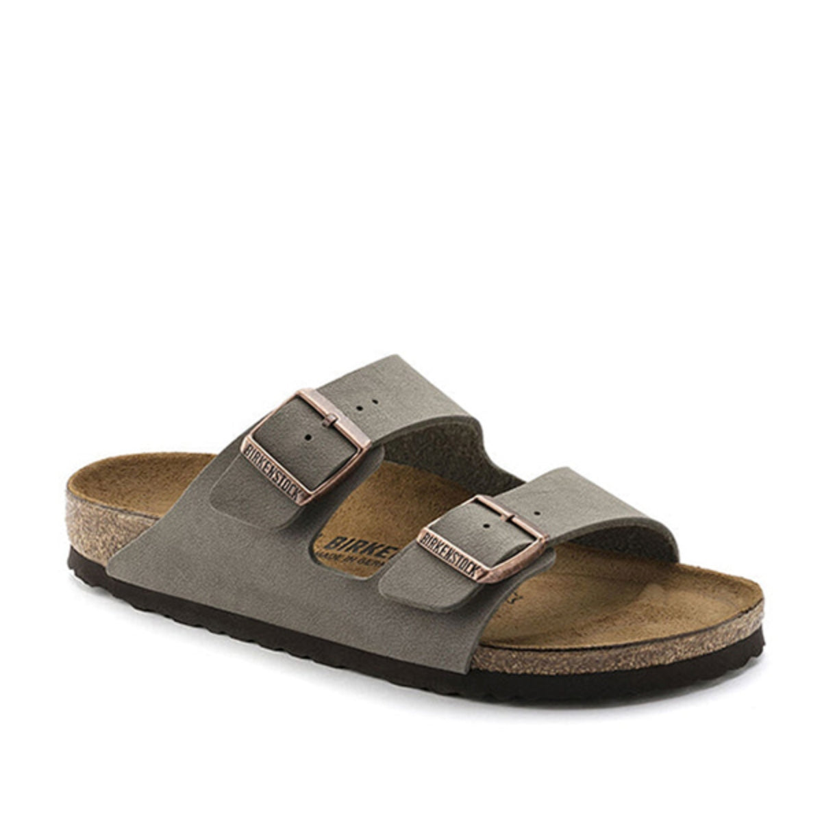       Birkenstock Arizona Birko Flor Nubuck Stone