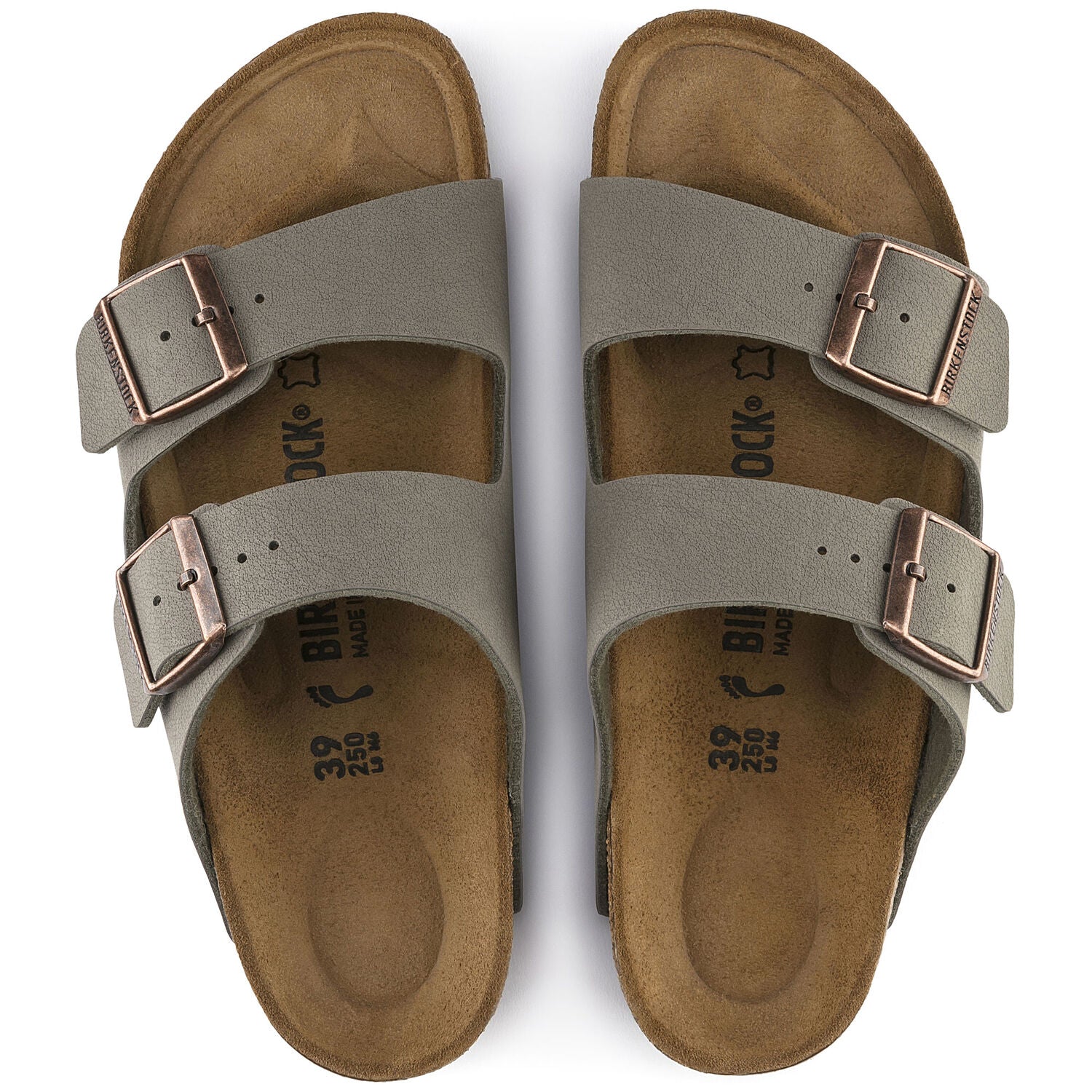       Birkenstock Arizona Birko Flor Nubuck Stone