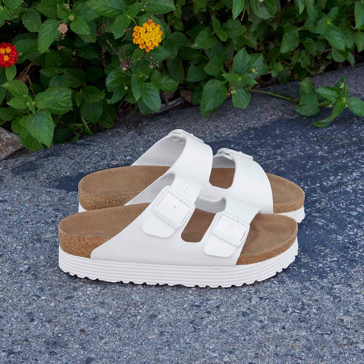 Birkenstock Arizona Grooved White VEG    