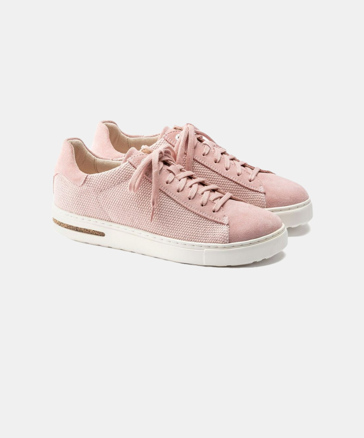 Birkenstock Bend Suede Leather/Canvas Soft Pink Sneakers