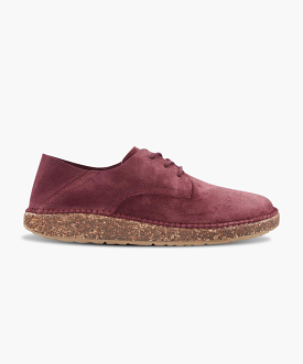 Birkenstock Gary Suede Leather Maroon Shoes