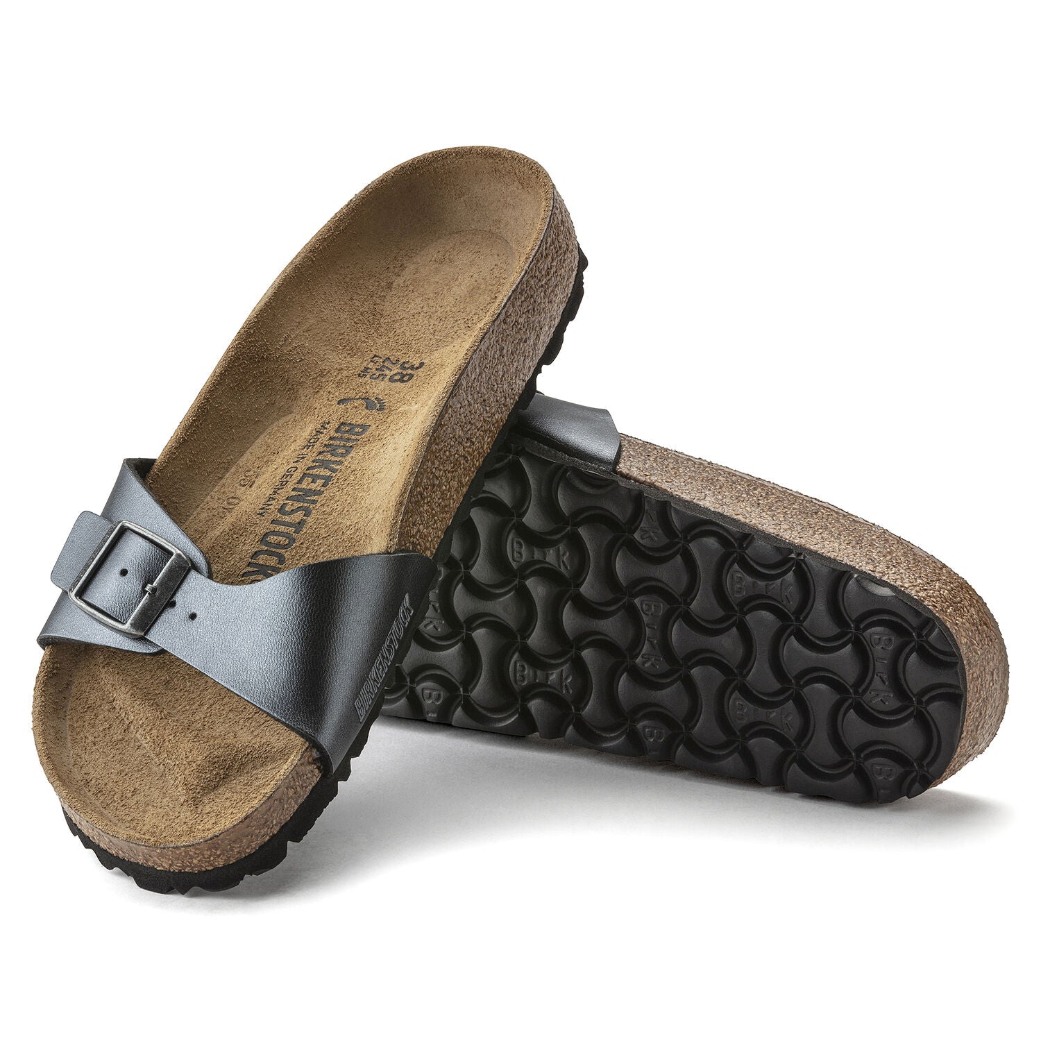 Birkenstock Madrid BS Metallic Black   