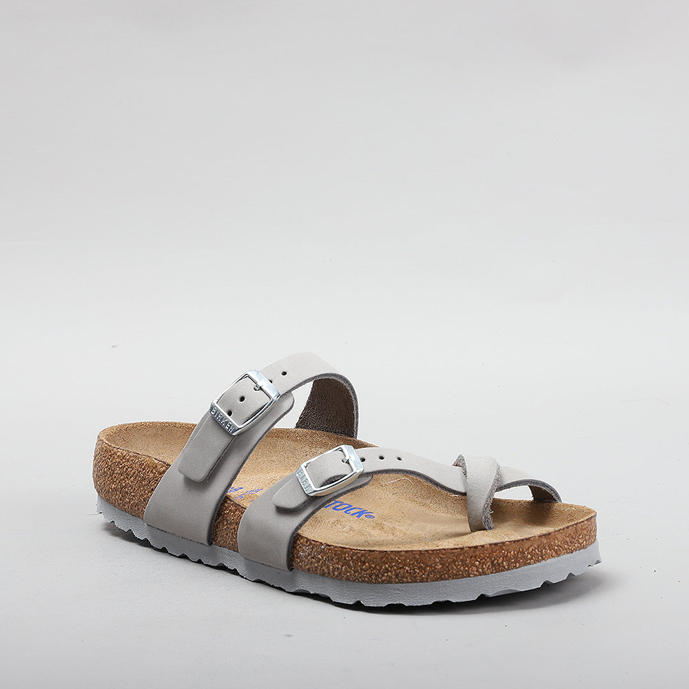 BIRKENSTOCK MAYARI 1023577 SFB DOVE GREY NUBUCK LEATHER