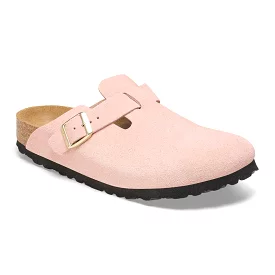 Birkenstock Women's Boston - Light Rose Suede