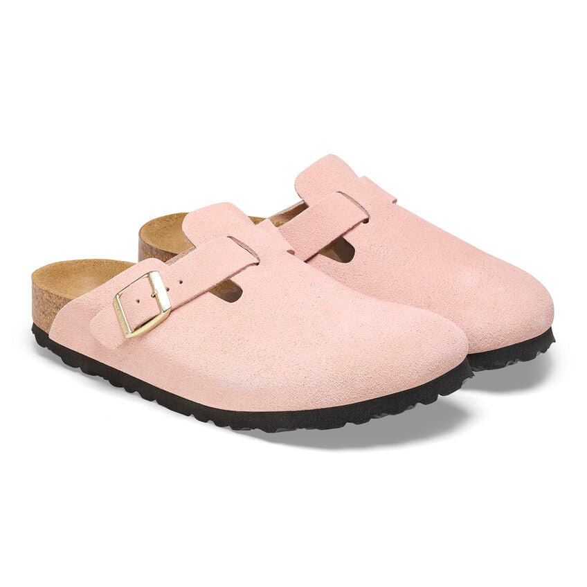 Birkenstock Women's Boston - Light Rose Suede