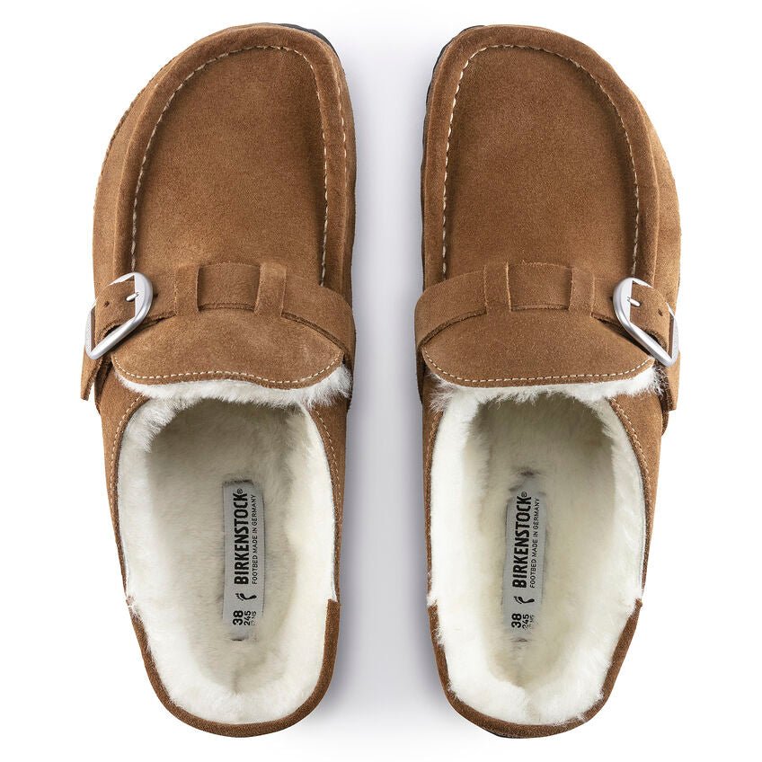 Birkenstock Women's Buckley Shearling - Tea Suede