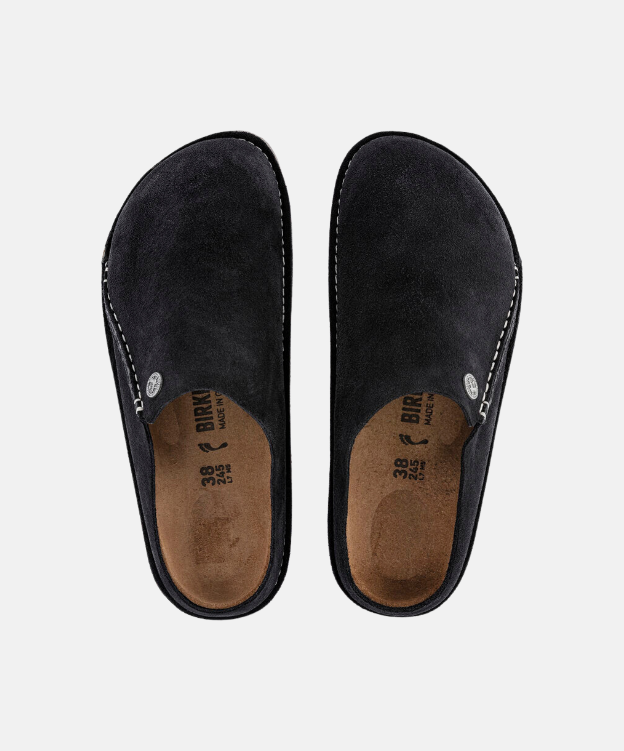 Birkenstock Zermatt Premium Suede Leather Midnight Clogs