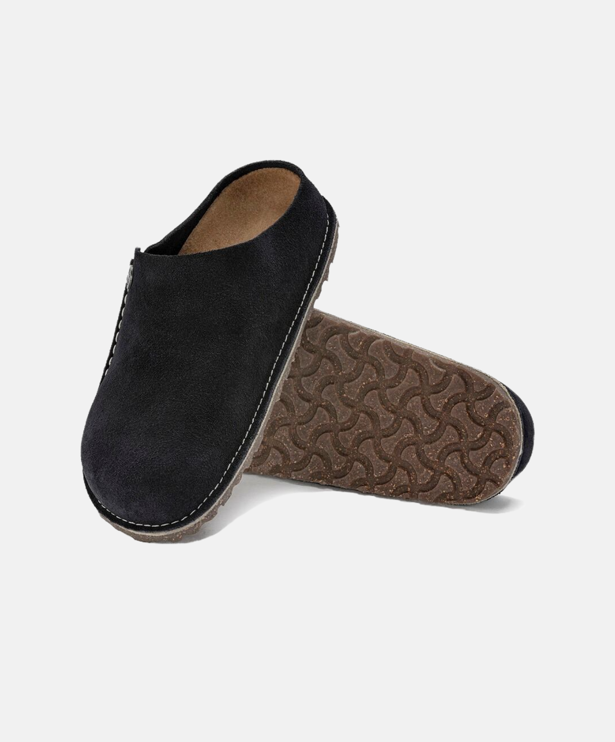 Birkenstock Zermatt Premium Suede Leather Midnight Clogs