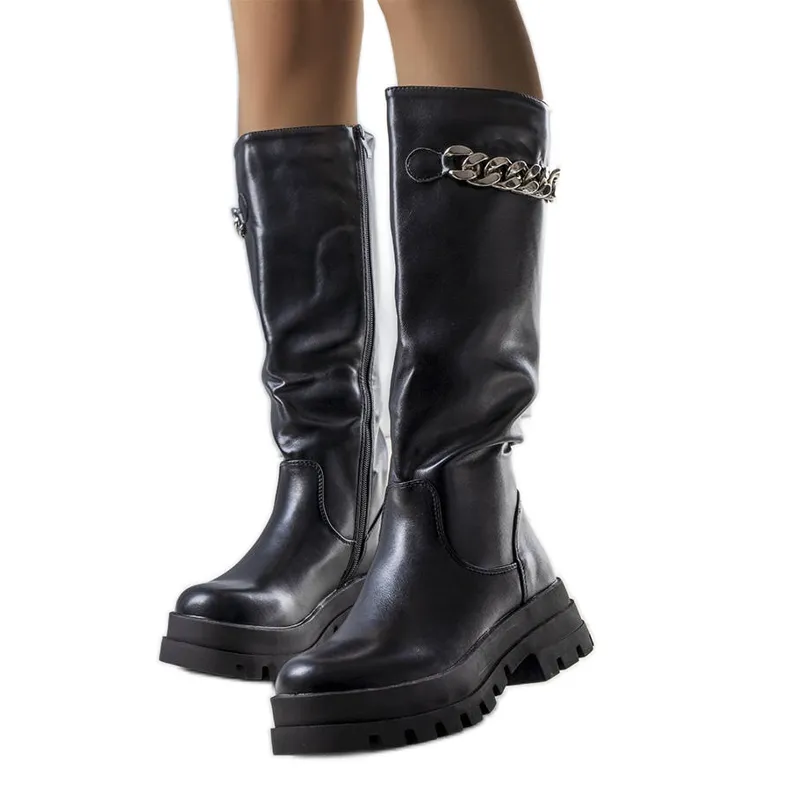 Black Galina insulated boots