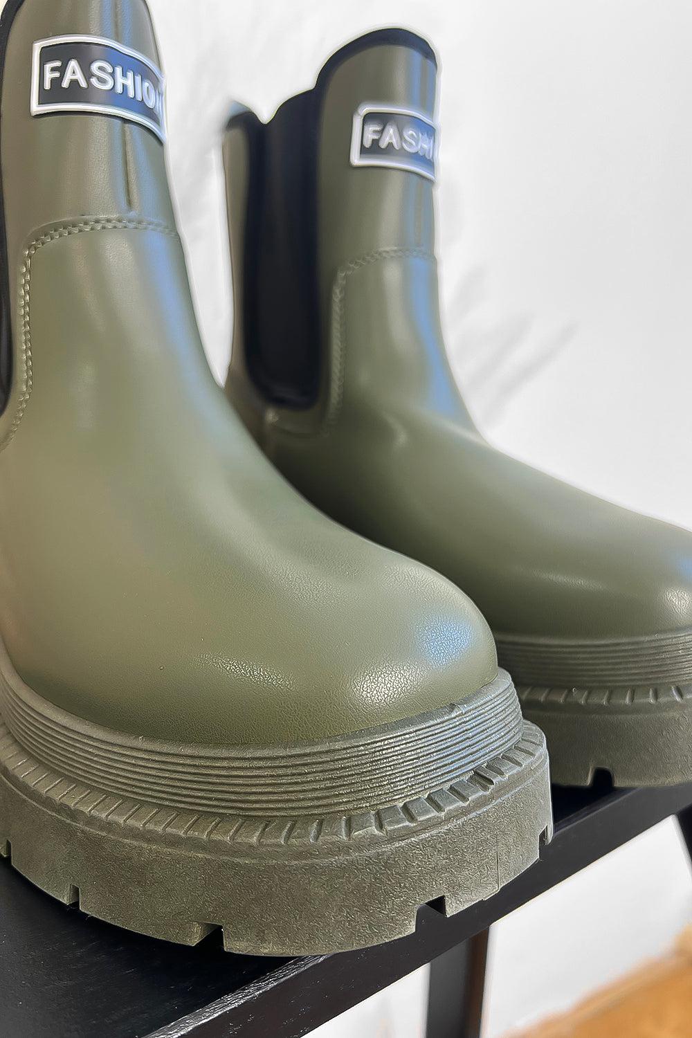 Chunky Sole High Top Chelsea Boots