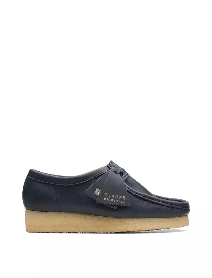 Clarks Originals Wallabee Navy Leather