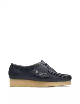 Clarks Originals Wallabee Navy Leather