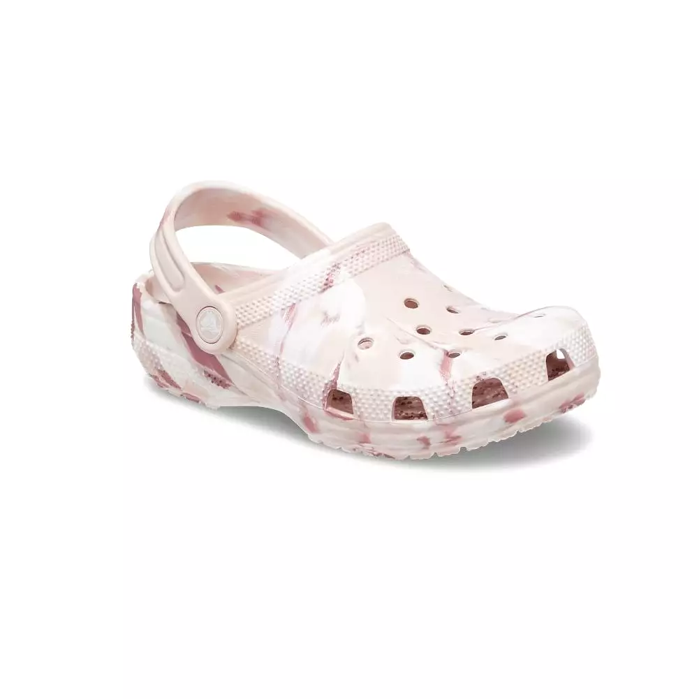 Classic Kid's Marbled Clog - Quartz Pink