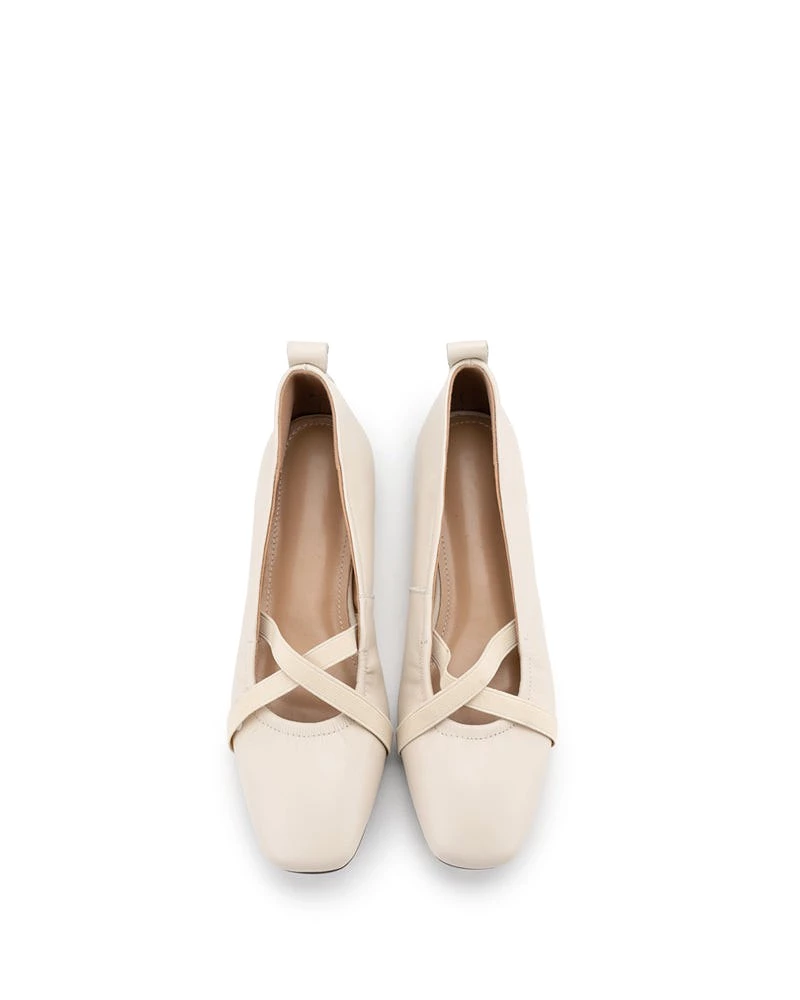 Crossover Straps Slip On Walking Ballet Flats