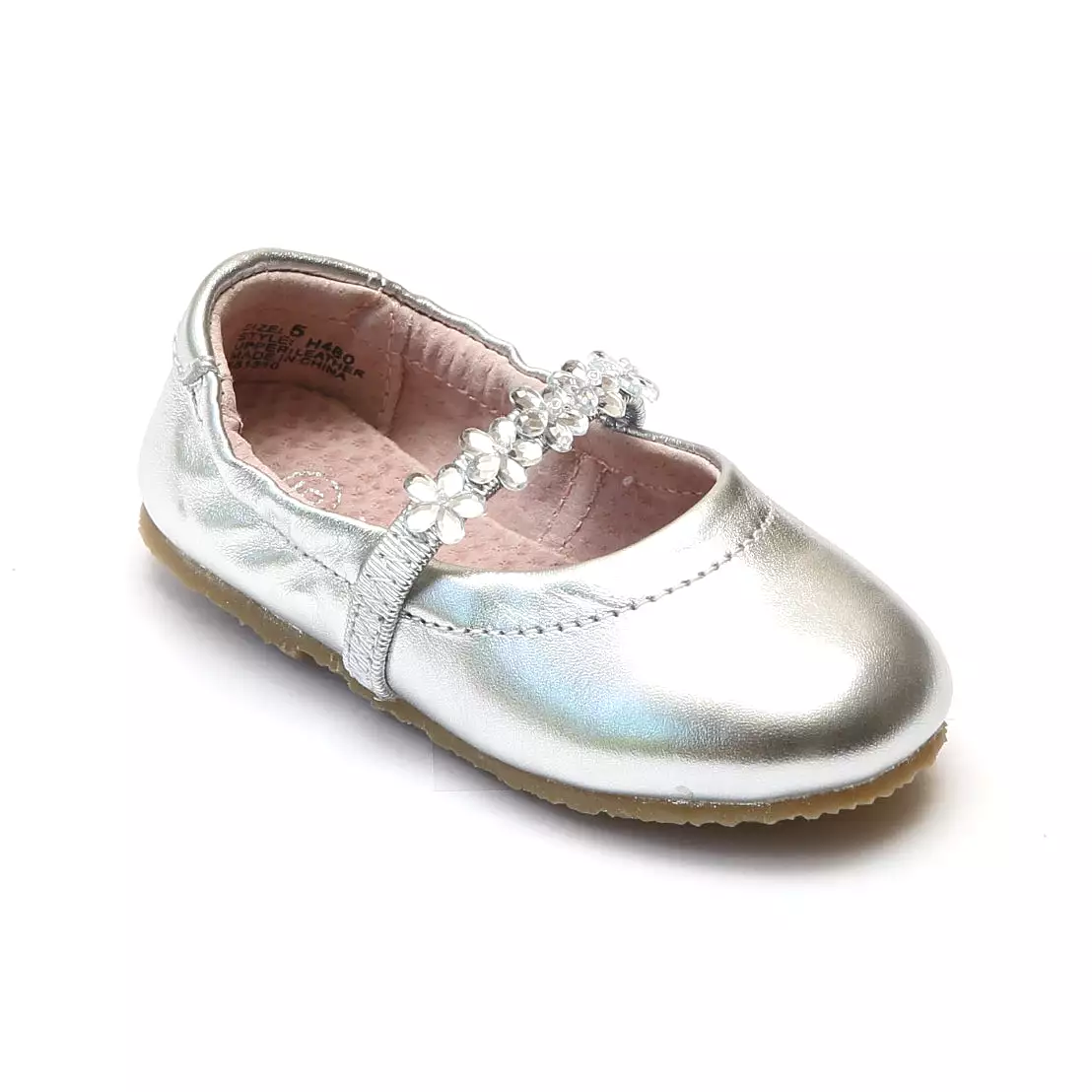 FINAL SALE - L'Amour Girls H480 Silver Ballet Shoes