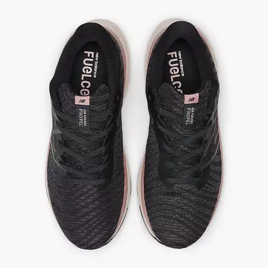 FuelCell Propel v4 Women's Running Shoe -  Black with Quartz Pink and Pink Moon