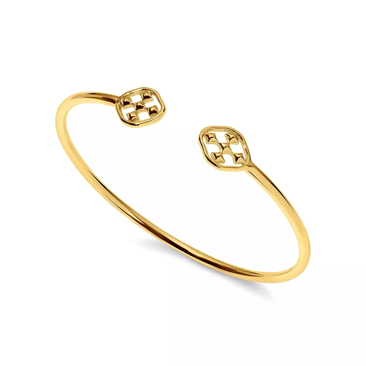 Gracewear Shield Bangle -(gold or silver)