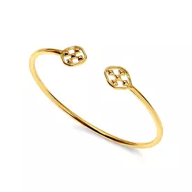 Gracewear Shield Bangle -(gold or silver)