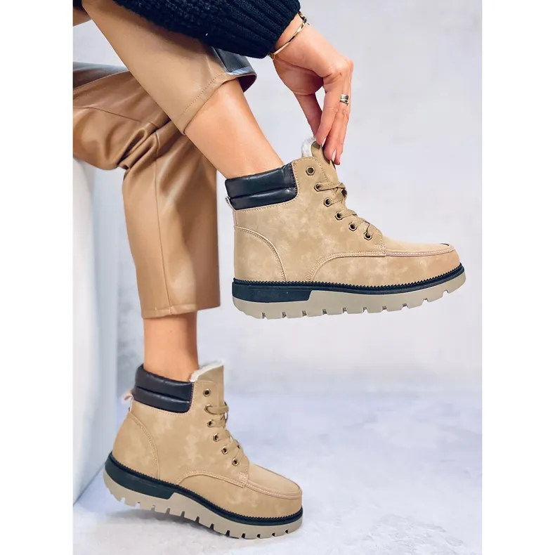 Insulated boots from Germano Camel beige