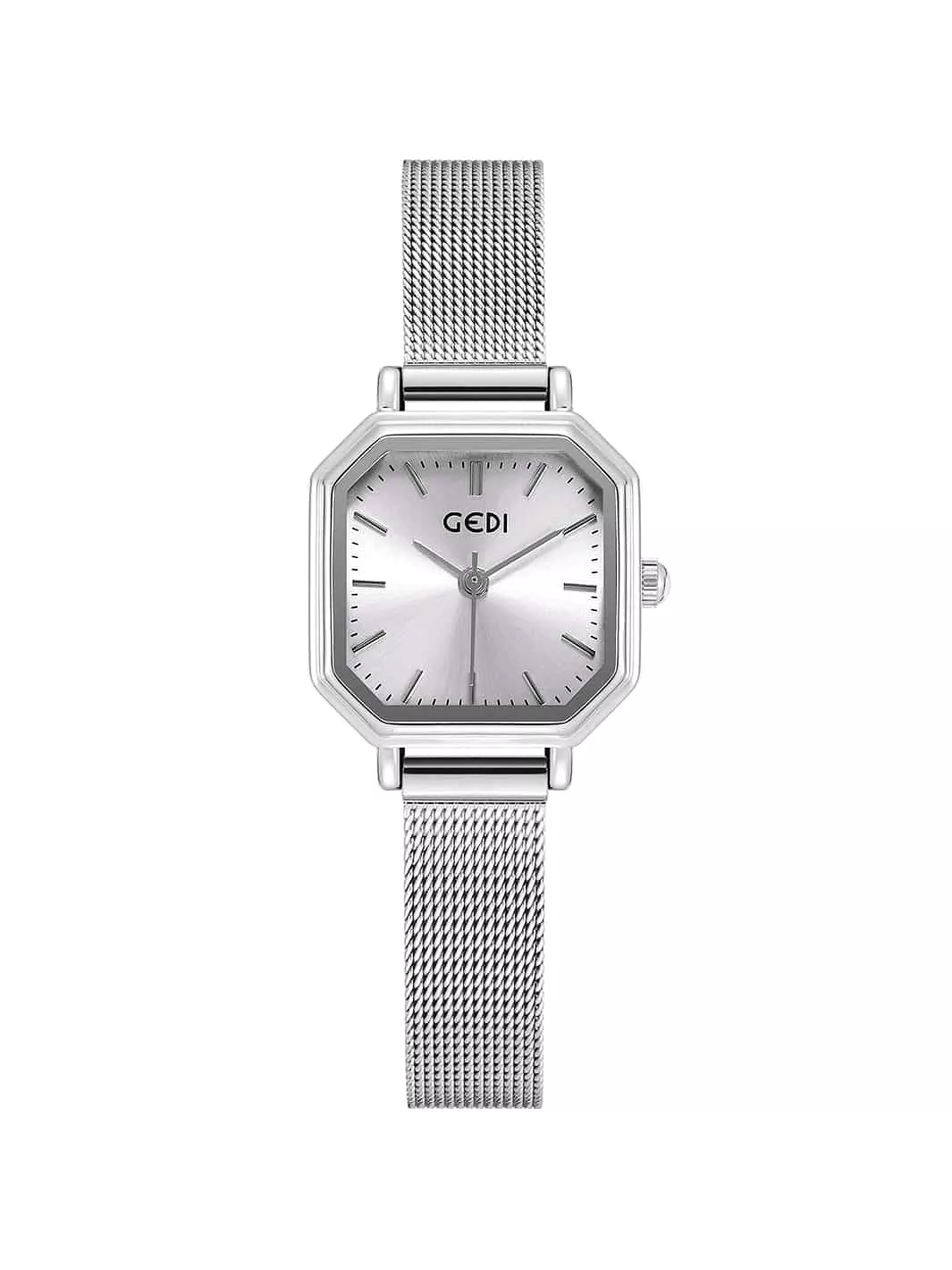 Irregular square simple quartz watch