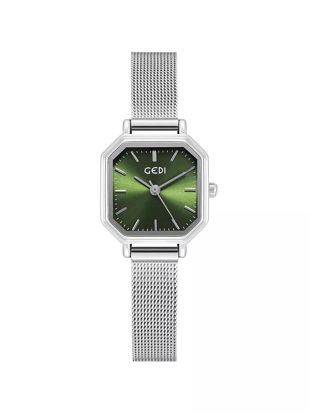 Irregular square simple quartz watch