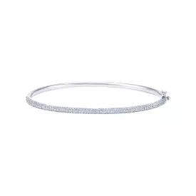 KWIAT Moonlight 3 Row Slim Bangle with PAVE