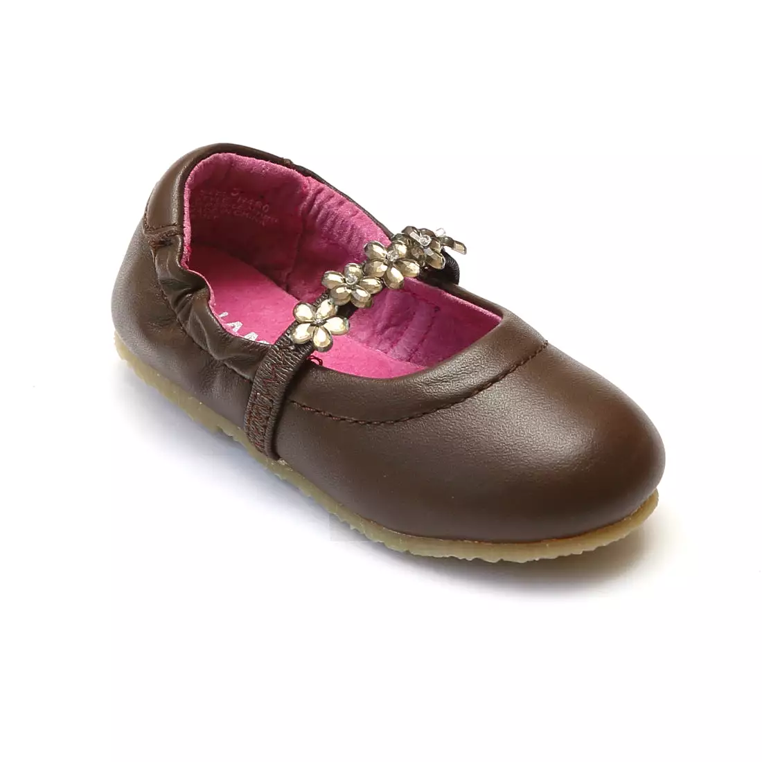 L'Amour Girls H480 Brown Ballet Shoes