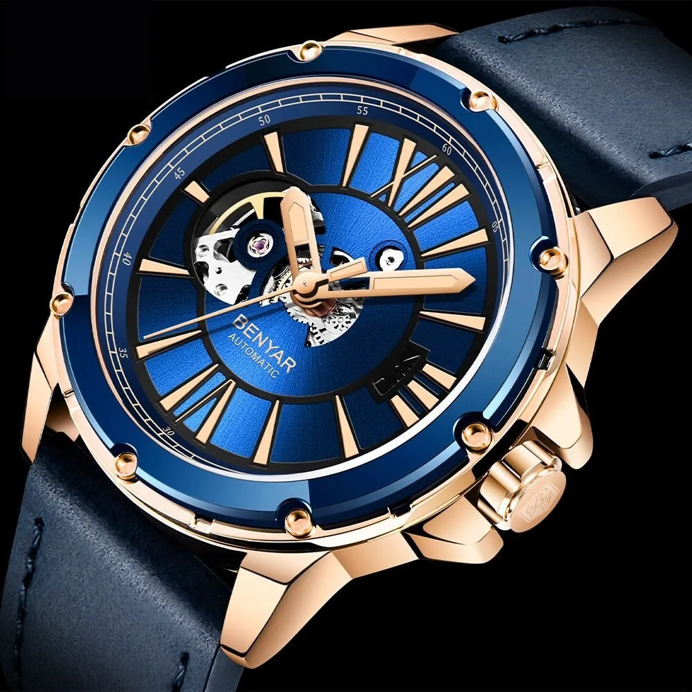 Luxury Hollow Design 3bar Waterproof Tourbillon Sports Watch for Men