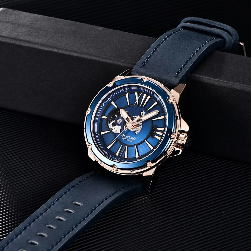 Luxury Hollow Design 3bar Waterproof Tourbillon Sports Watch for Men