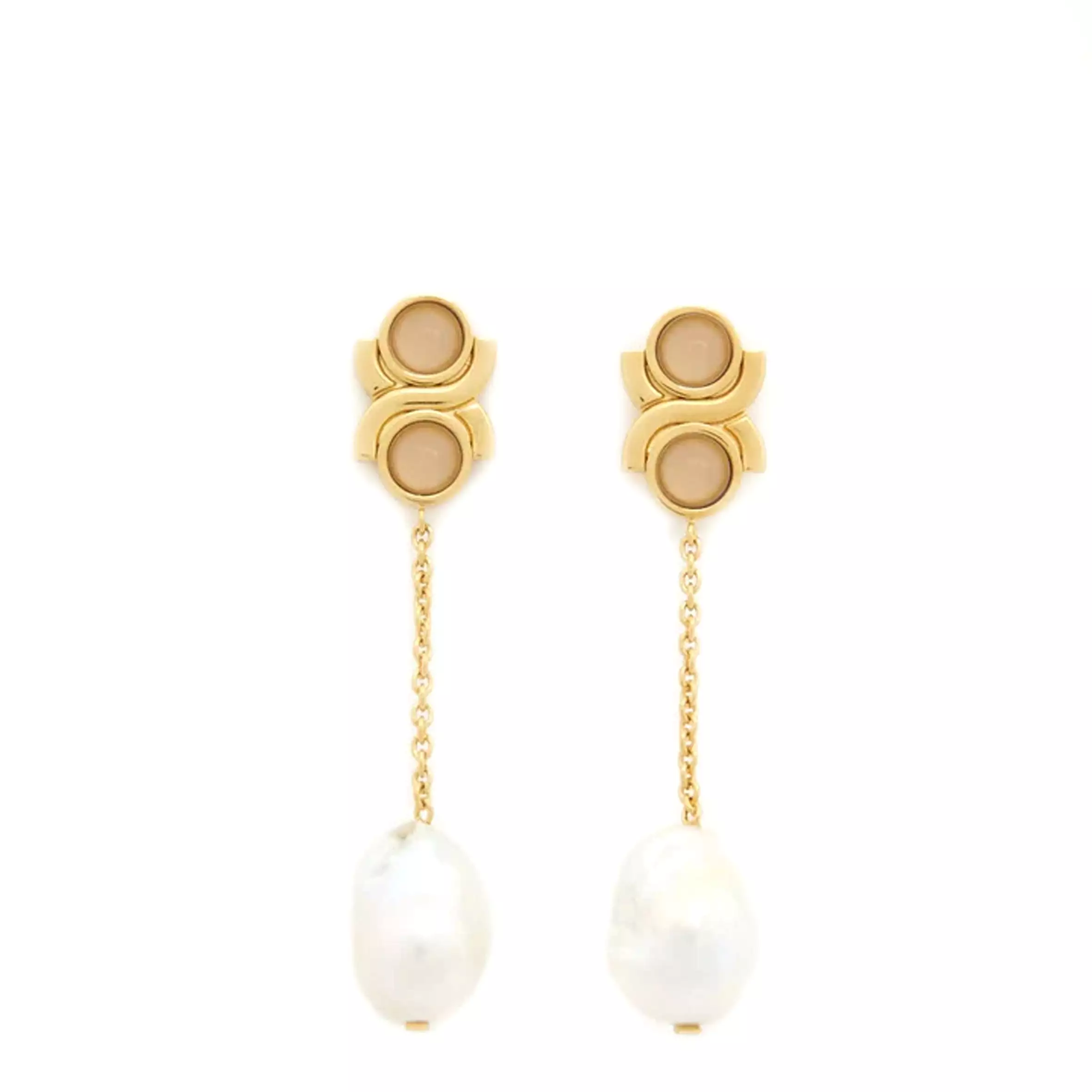 Marcie Quartz Earrings, Gold