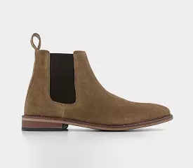 Mens Office Beacon Chelsea Boots Tan Suede Uk Size 12