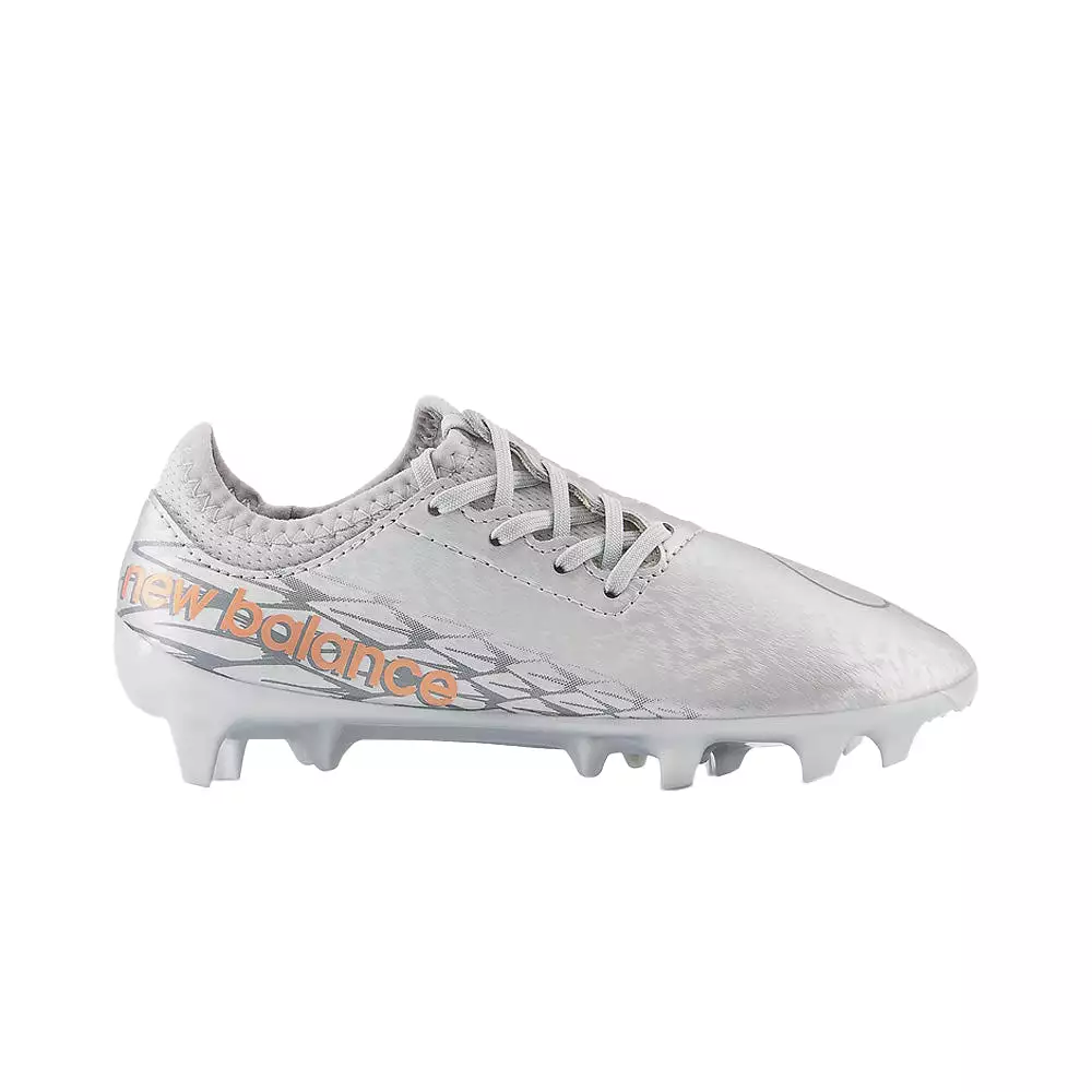 New Balance Furon V7 Dispatch Jnr FG Football Boots (Silver/Copper/Grey)