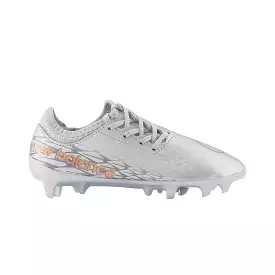 New Balance Furon V7 Dispatch Jnr FG Football Boots (Silver/Copper/Grey)