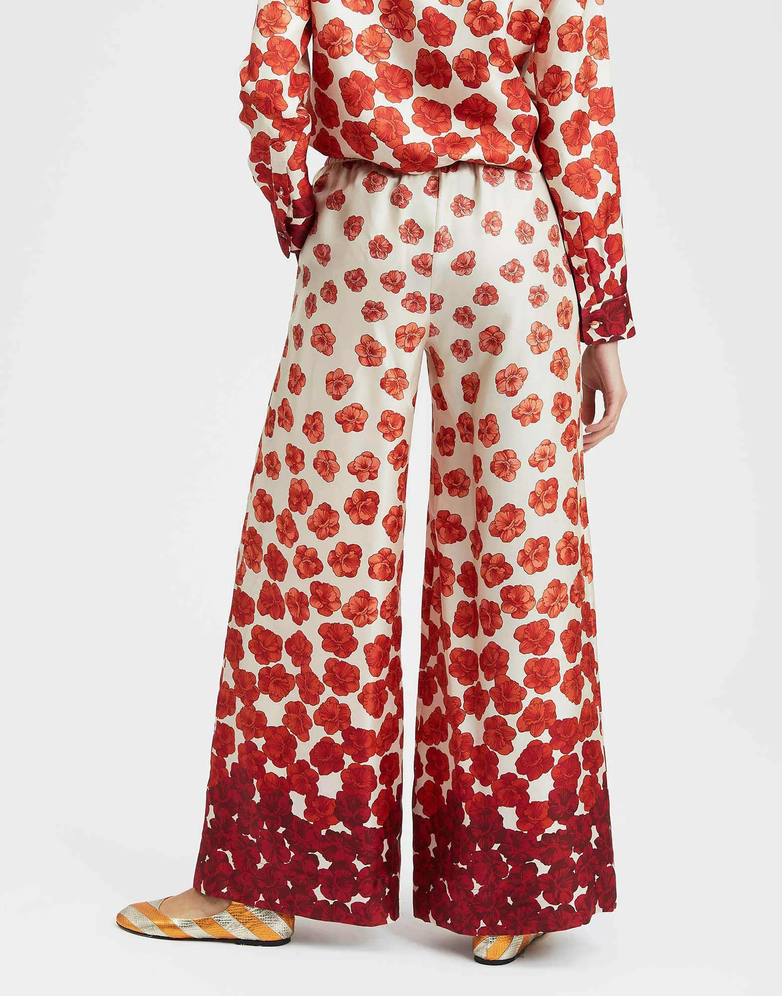 Palazzo Pants in Haze Placèe Red for Women | La DoubleJ