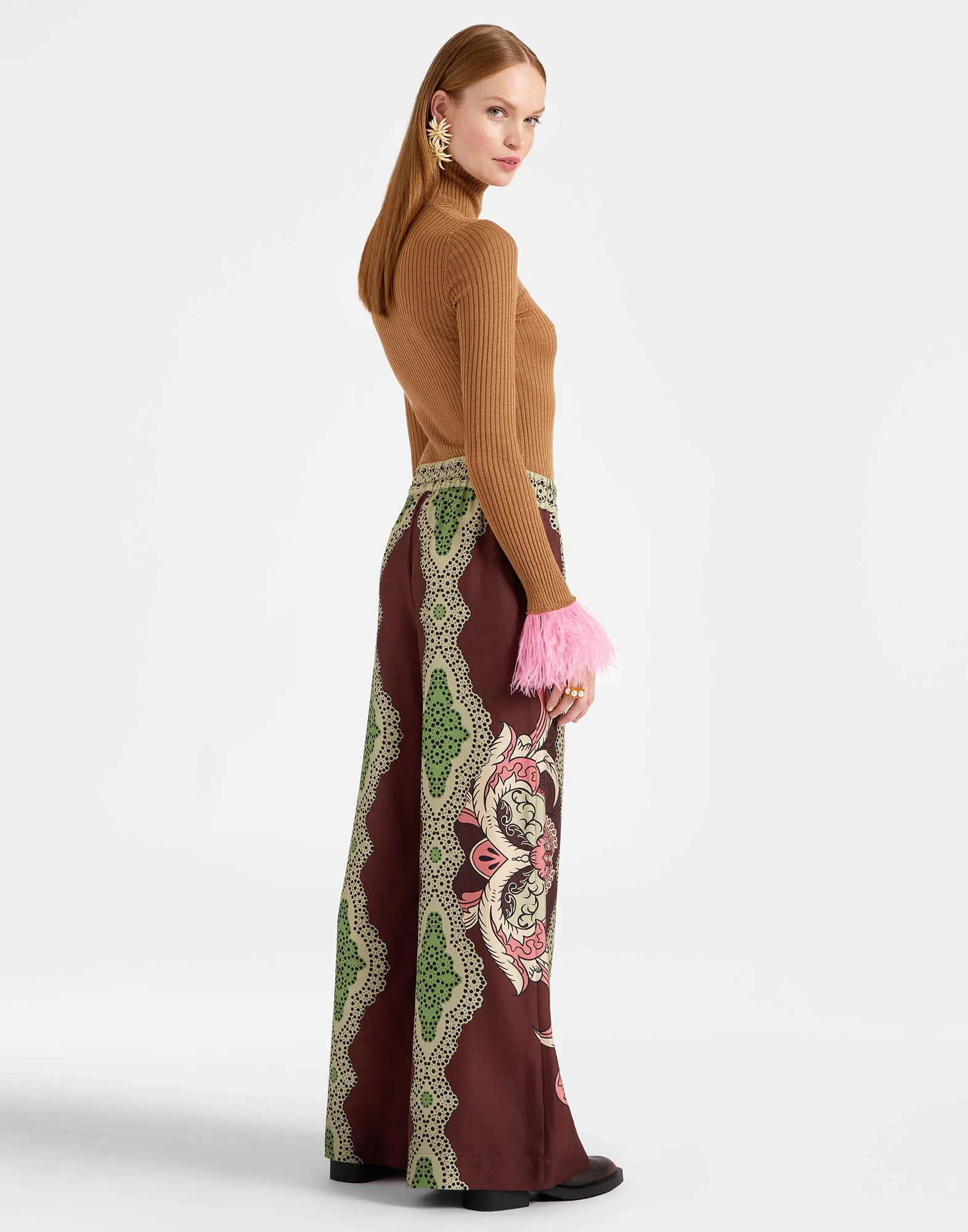 Palazzo Pants in Portal Placée Brown for Women | La DoubleJ