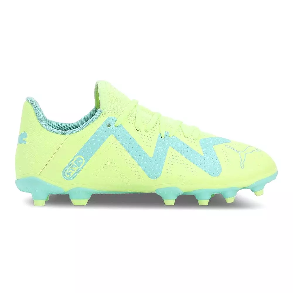 Puma Future Play FG/AG Jnr Football Boots (Yellow/Blue)