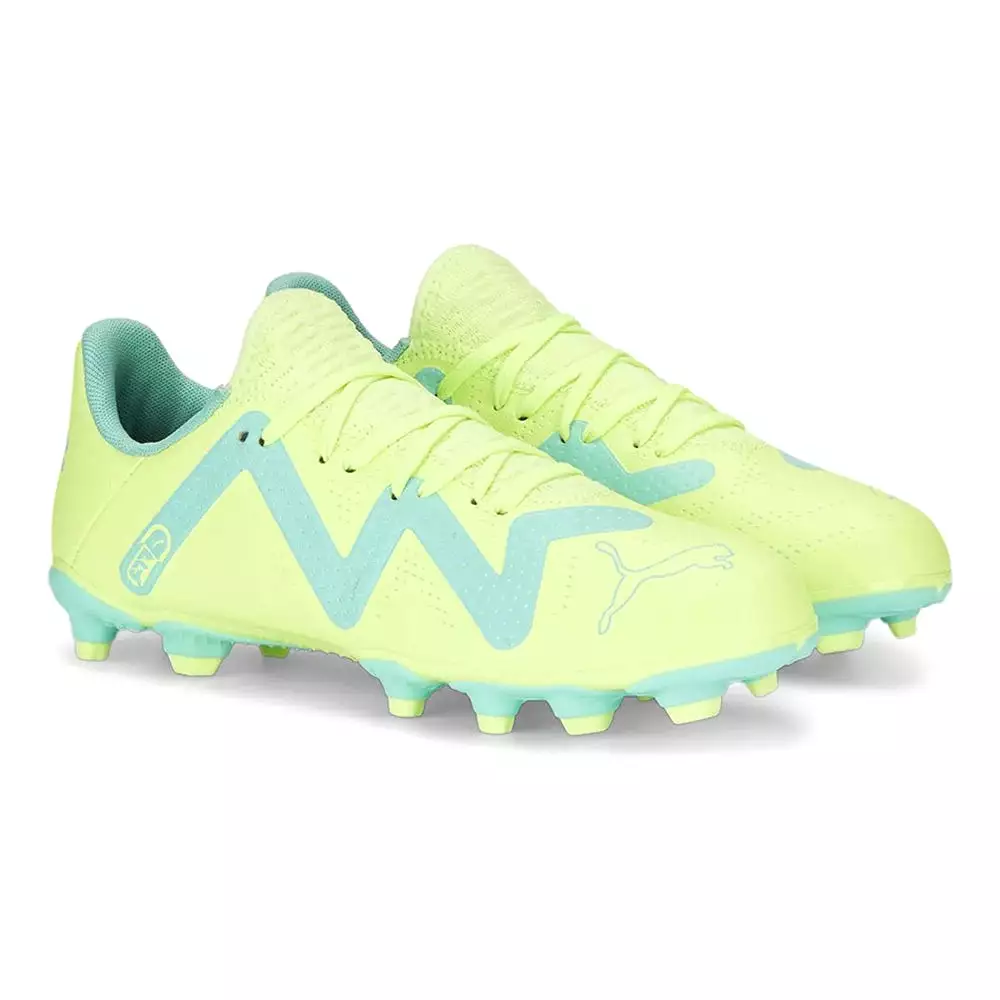 Puma Future Play FG/AG Jnr Football Boots (Yellow/Blue)