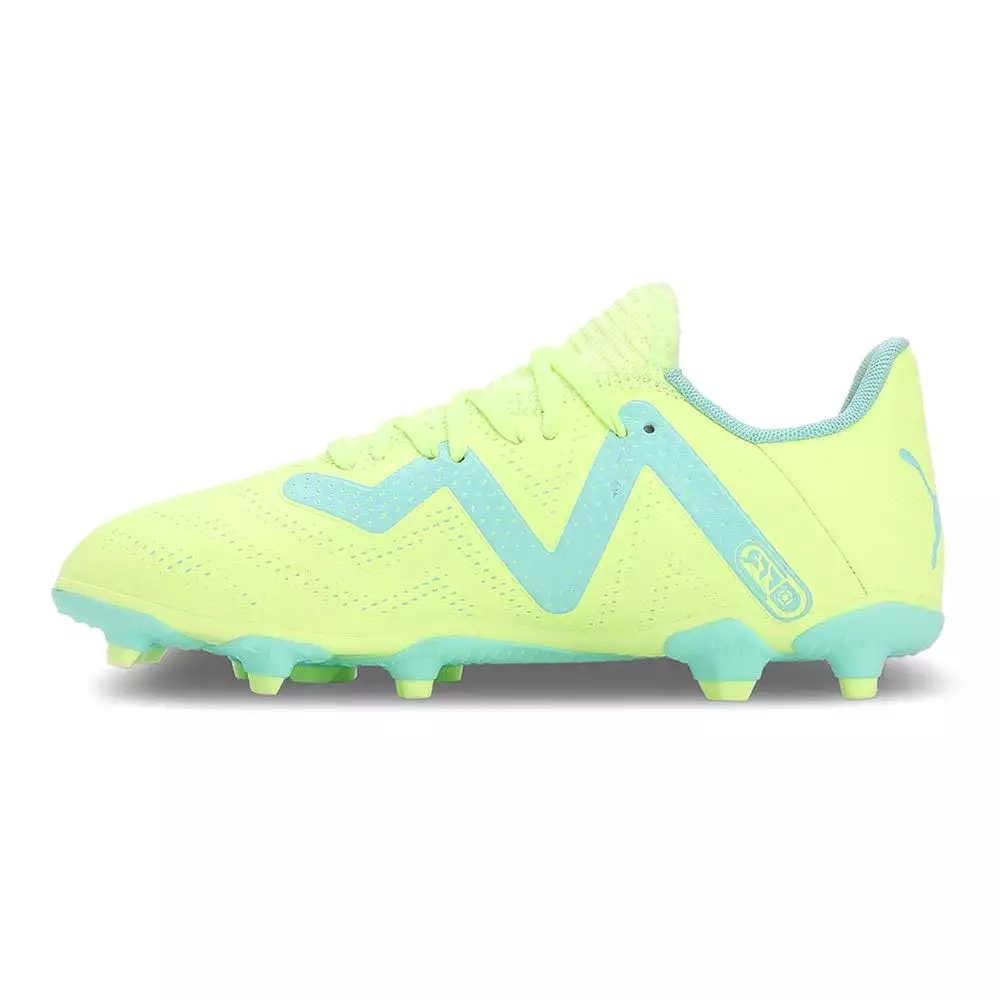 Puma Future Play FG/AG Jnr Football Boots (Yellow/Blue)