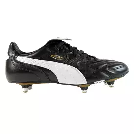 Puma King Pro SG Football Boots (Blk/Wht/Gld)