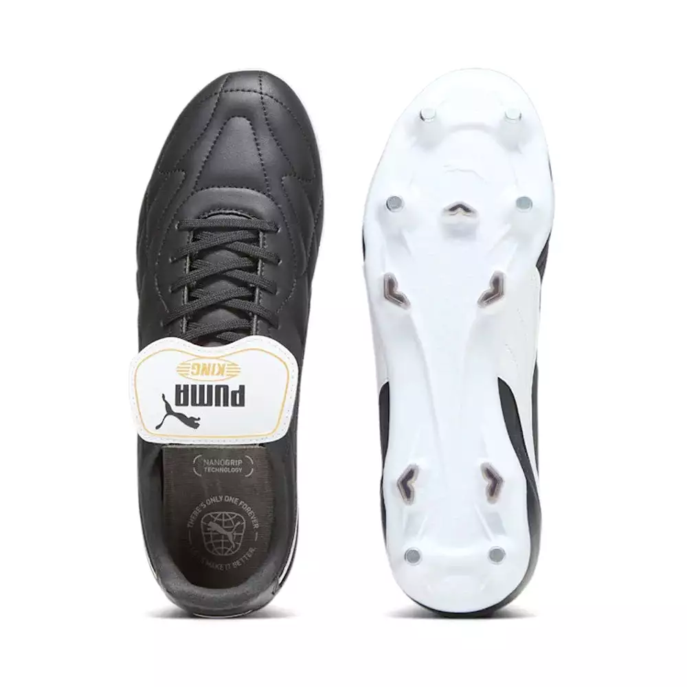 Puma King Top MxSG Football Boots (Black/White)