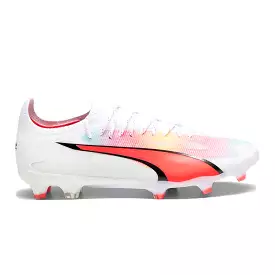 Puma Ultra Ultimate FG/AG Football Boots (White/Black/Fire Orchid)