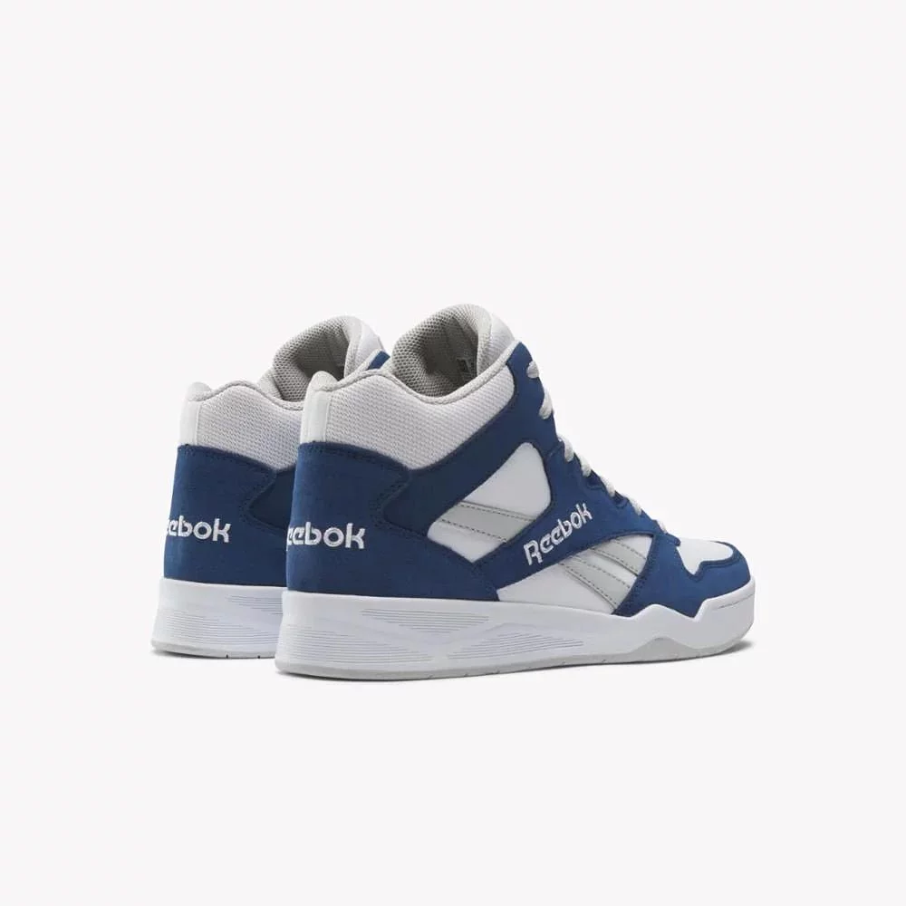 REEBOK MEN'S BB4500 HI 2 WHITE/NAVY BASKETBALL SHOES